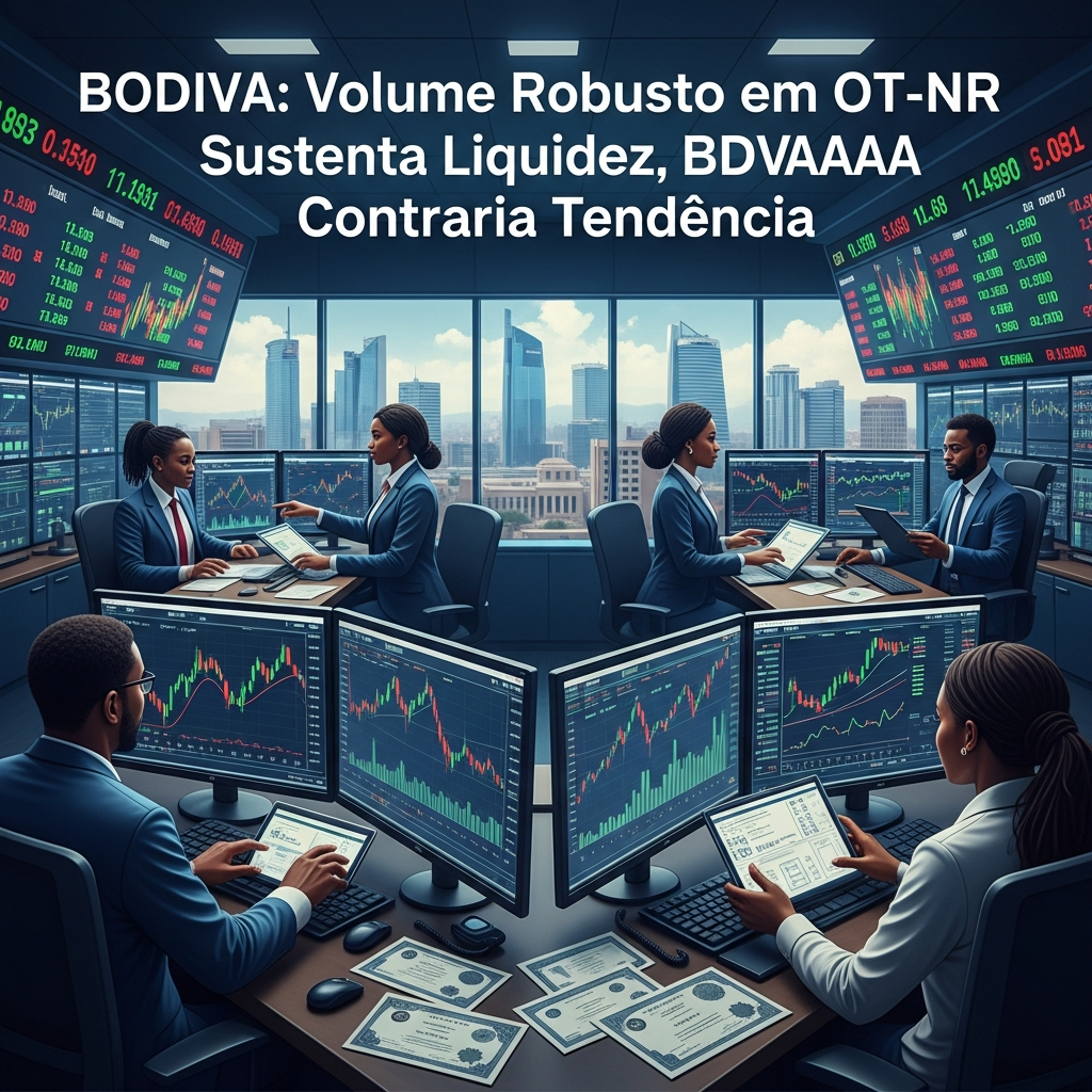 BODIVA: Volume Robusto em OT-NR Sustenta Liquidez, BDVAAAAA Contraria Tendência