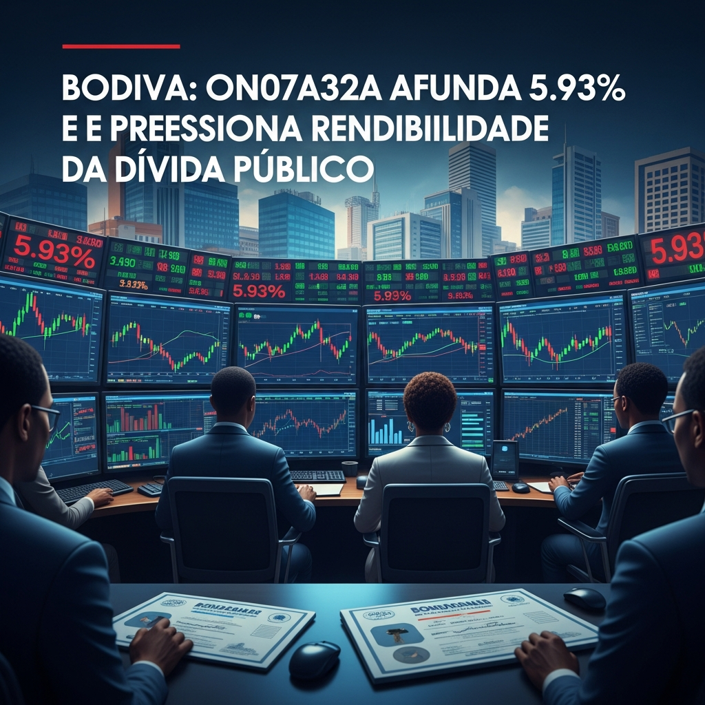 BODIVA: ON07A32A Afunda 5.93% e Pressiona Rendibilidade da Dívida Pública