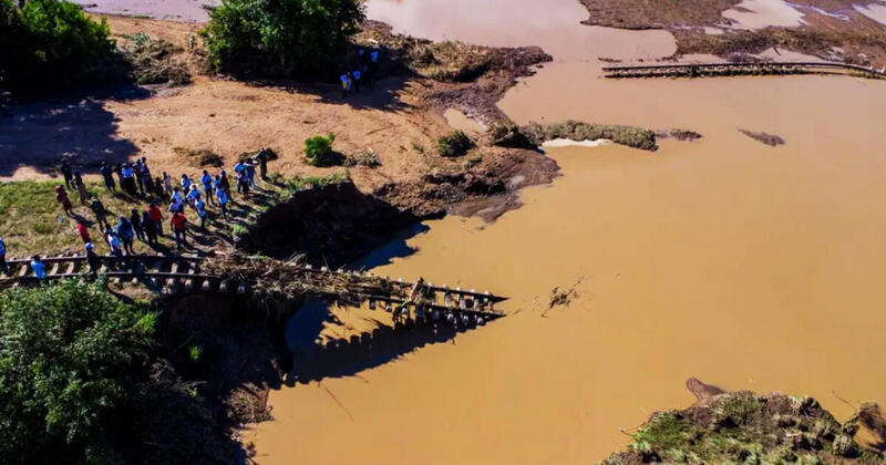 Infraestrutura ferroviária cede e trava circulação no Corredor do Lobito